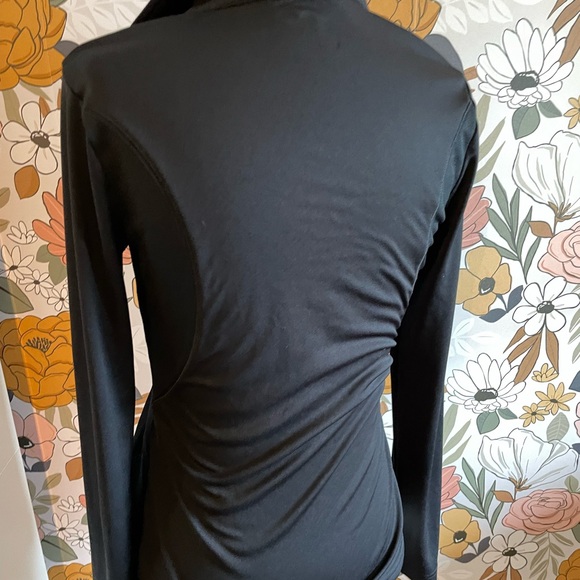 Champion Black Longsleeve 1/4 zip jacket Medium - Picture 2 of 3